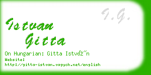 istvan gitta business card